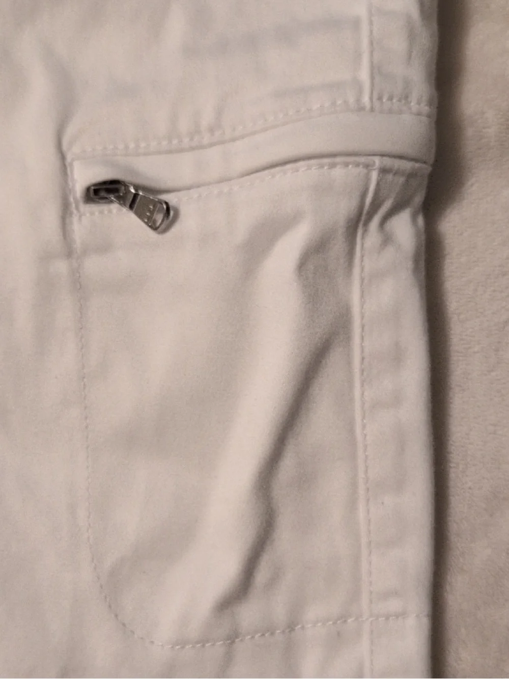 ❤️ Lauren Ralph Lauren 14 Womens White Cargo Shorts Casual (B5)